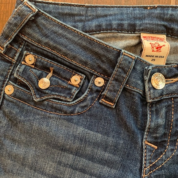 True Religion Embroidered Pockets Straight 32” - Picture 7 of 8